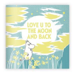 Mummi dobbeltkort -  Love you to the moon 12cm