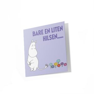Mummi dobbeltkort - Bare en liten  hilsen 7,5 cm