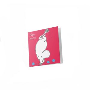 Mummi dobbeltkort - Hipp hurra 7,5 cm