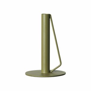 Zac candleholder Olive green D12,5 H18