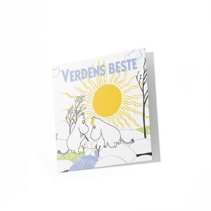 Mummi dobbeltkort - Verdens beste  7,5 cm