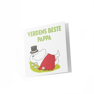 Mummi dobbeltkort - Verdens beste pappa 7,5 cm
