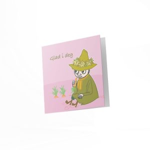 Mummi dobbeltkort - Glad i deg 12cm