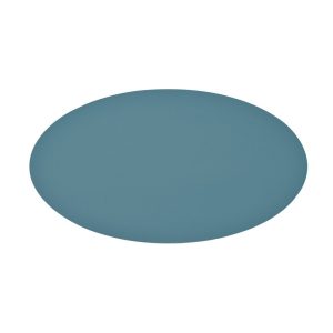 West - Kuv. brikke Petrol 43,5 x 28,5 cm oval PVC