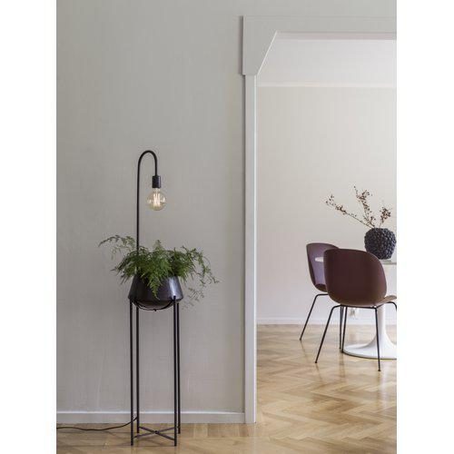 Plantepotte med belysning – Svart