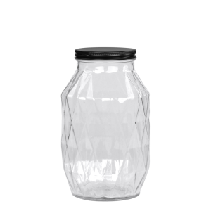 Opbevaringsglas m. diamantudskæring 3680 ml