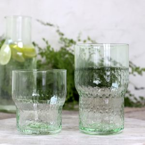 Clamart Glas H13/Ø8cm antique verte