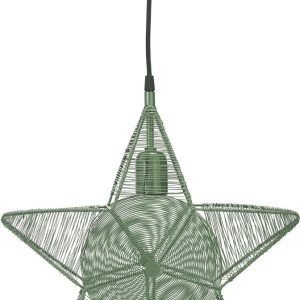 Rigel hengende adventsstjerne i metall – grønn 40 cm