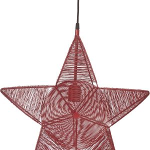 Rigel hengende adventsstjerne i metall – rød 50 cm