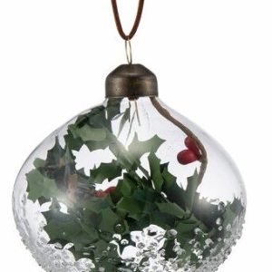 Løk gjennomsiktig glass D8cm green/red