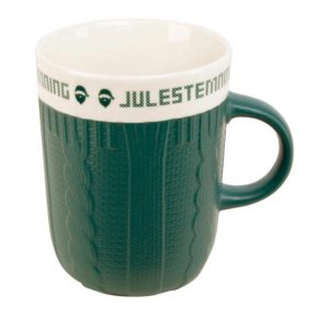 Krus keramikk strikk Julestemning grønn