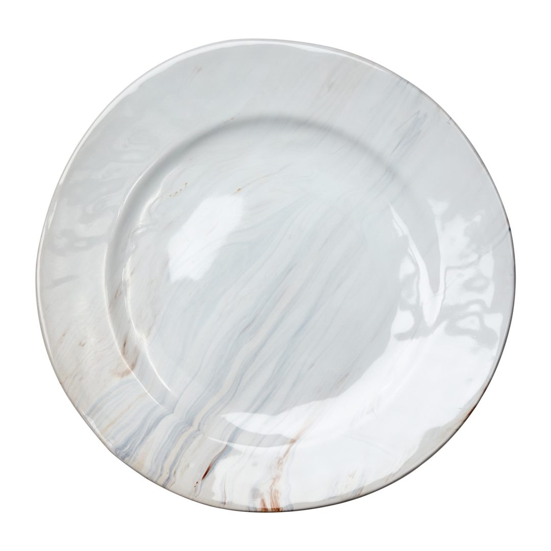 AMELIA Tallerken – Marmorert (37 cm)