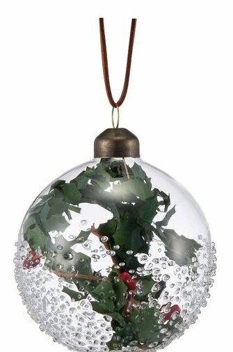 Kule gjennomsiktig glass D8cm green/red