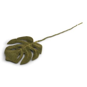 Monstera-bladgren – Grønn 65 cm